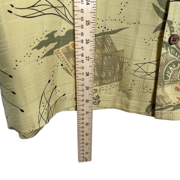 Tommy Bahama Silk Hawaiian Button Front Shirt Mens XL Tiki Short Sleeve - Picture 8 of 10